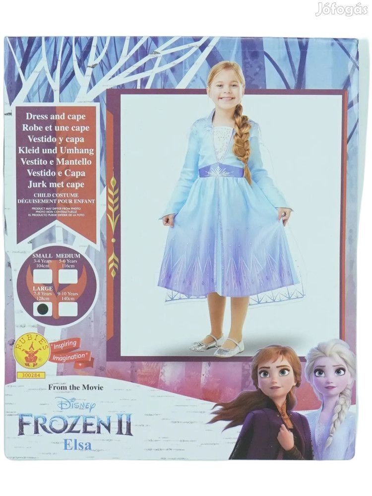 Disney Új (címkés) Lány Jelmez (Méret: 128)
