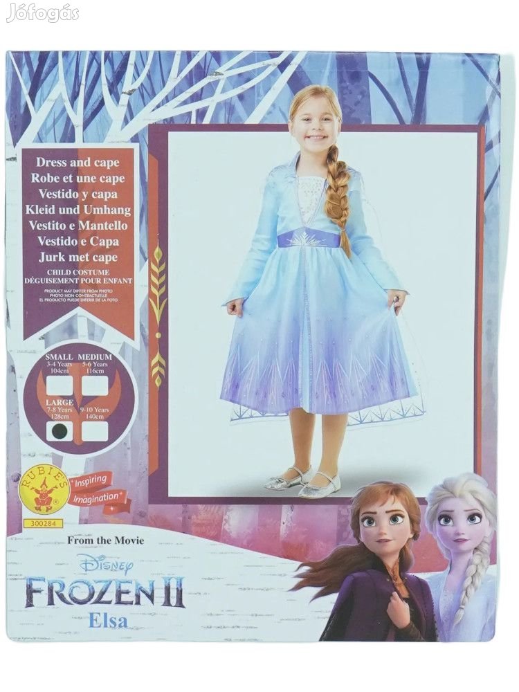 Disney Új (címkés) Lány Jelmez (Méret: 128)