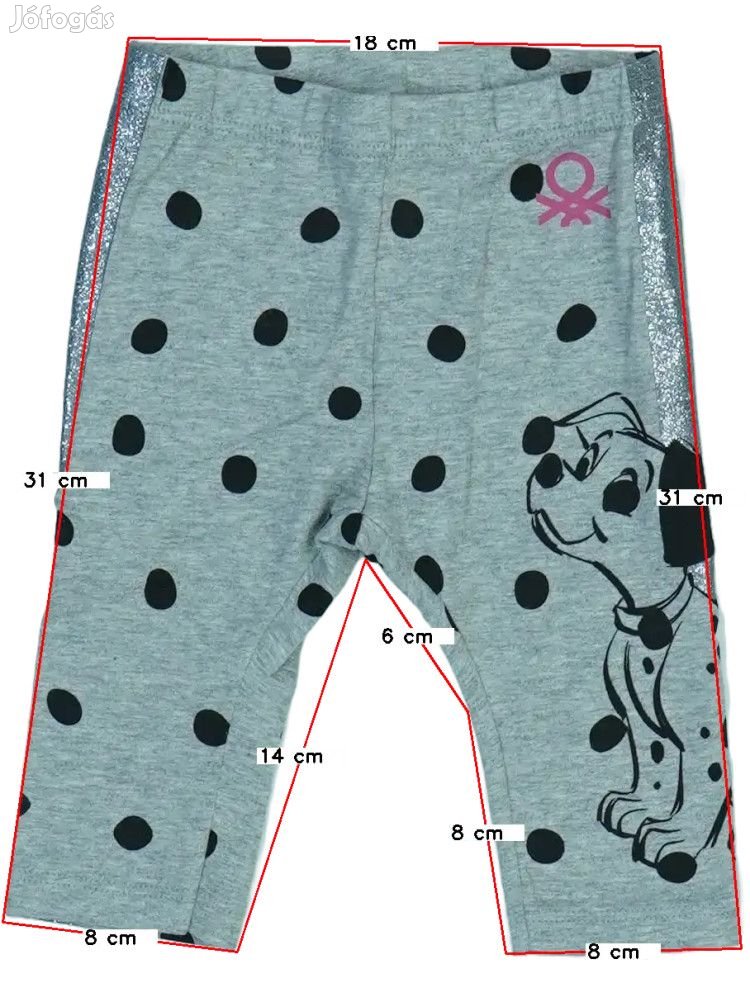 Disney Új (címkés) Lány Leggings (Méret: 68)