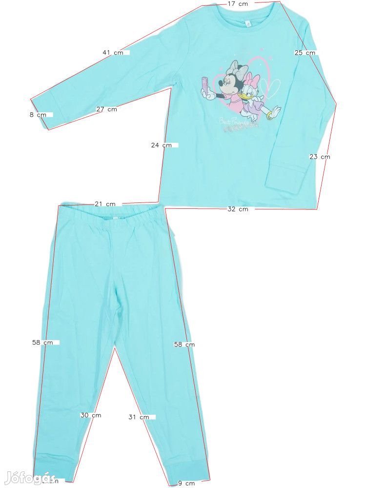 Disney Új (címkés) Lány Pizsama (Méret: 110)