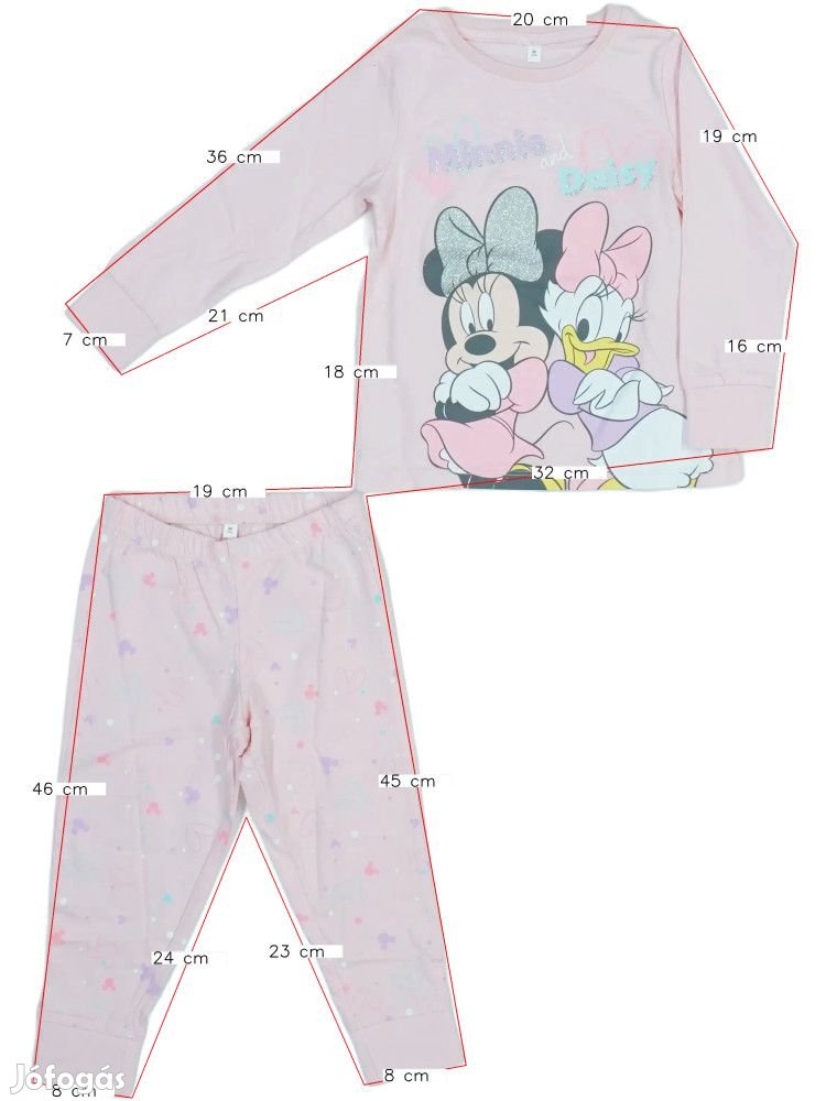 Disney Új (címkés) Lány Pizsama (Méret: 92)