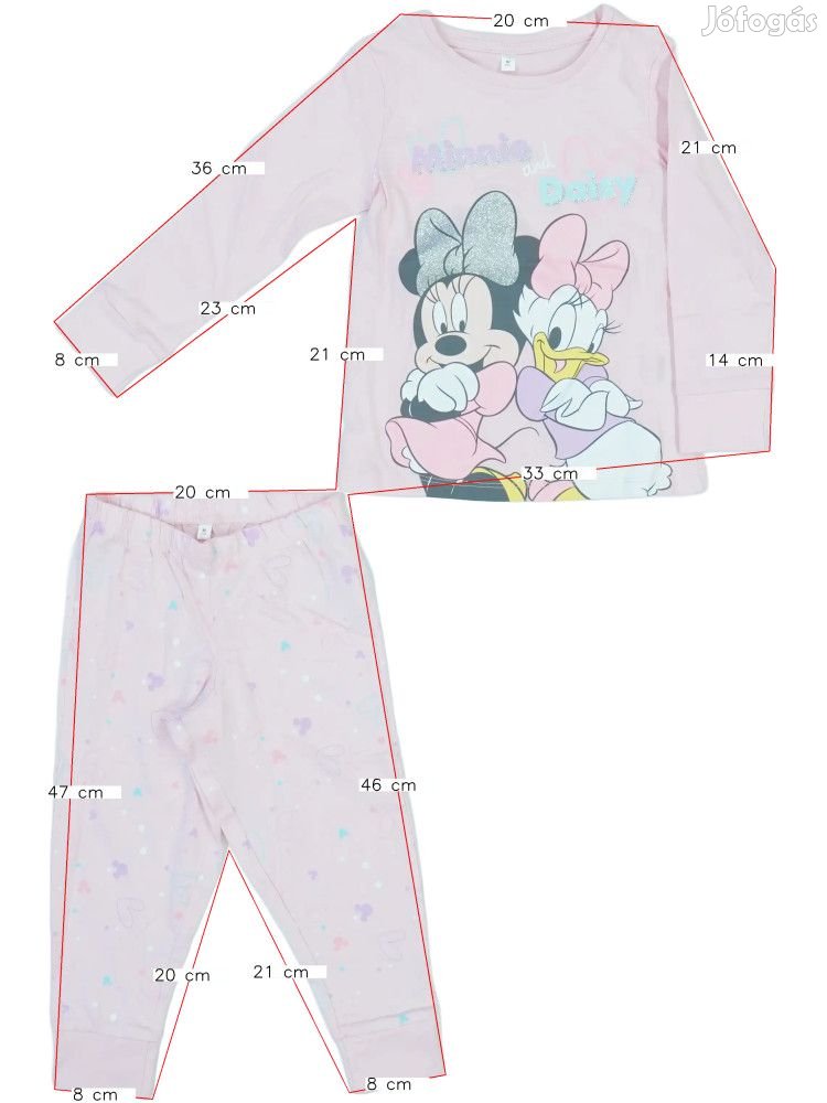 Disney Új (címkés) Lány Pizsama (Méret: 92)