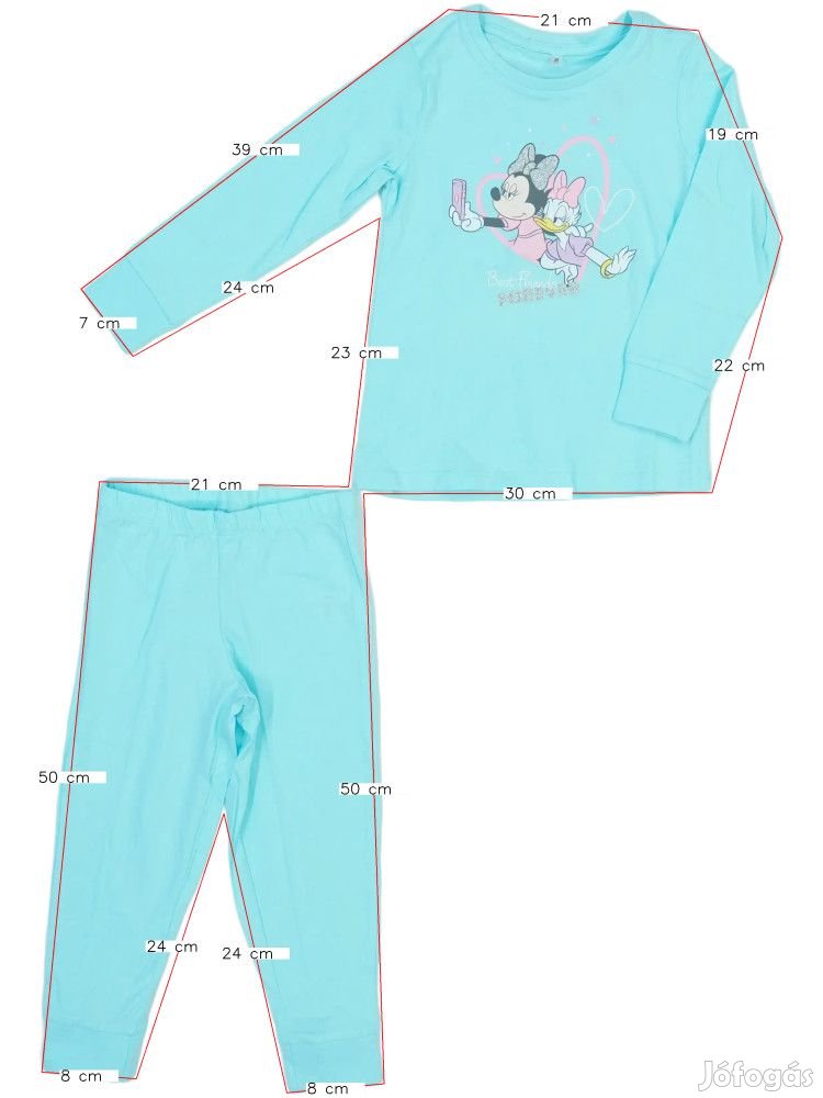 Disney Új (címkés) Lány Pizsama (Méret: 98)