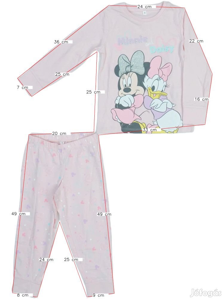 Disney Új (címkés) Lány Pizsama (Méret: 98)