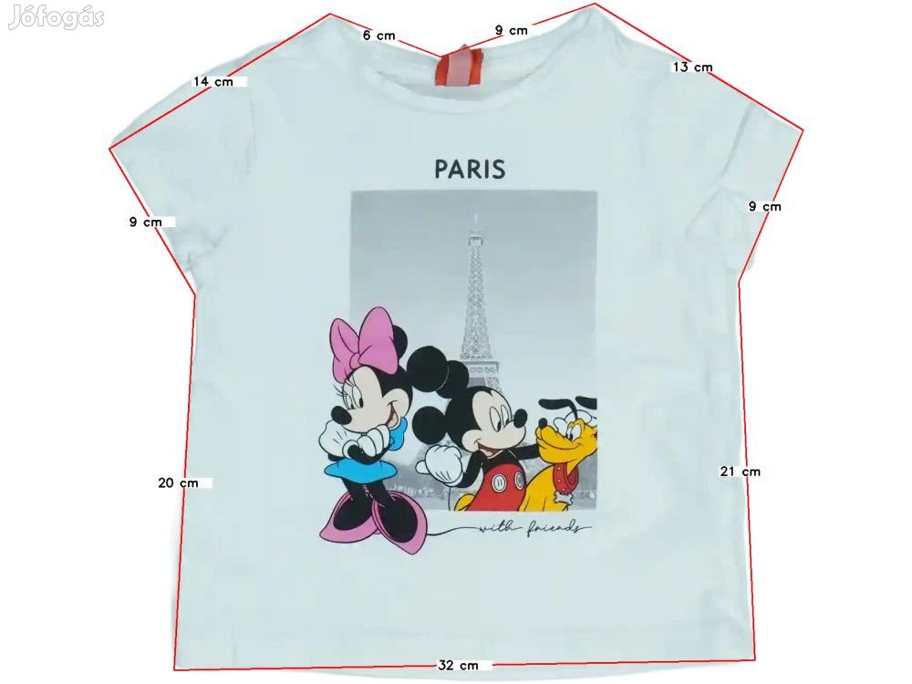 Disney Új (címkés) Lány Póló (Méret: 104)