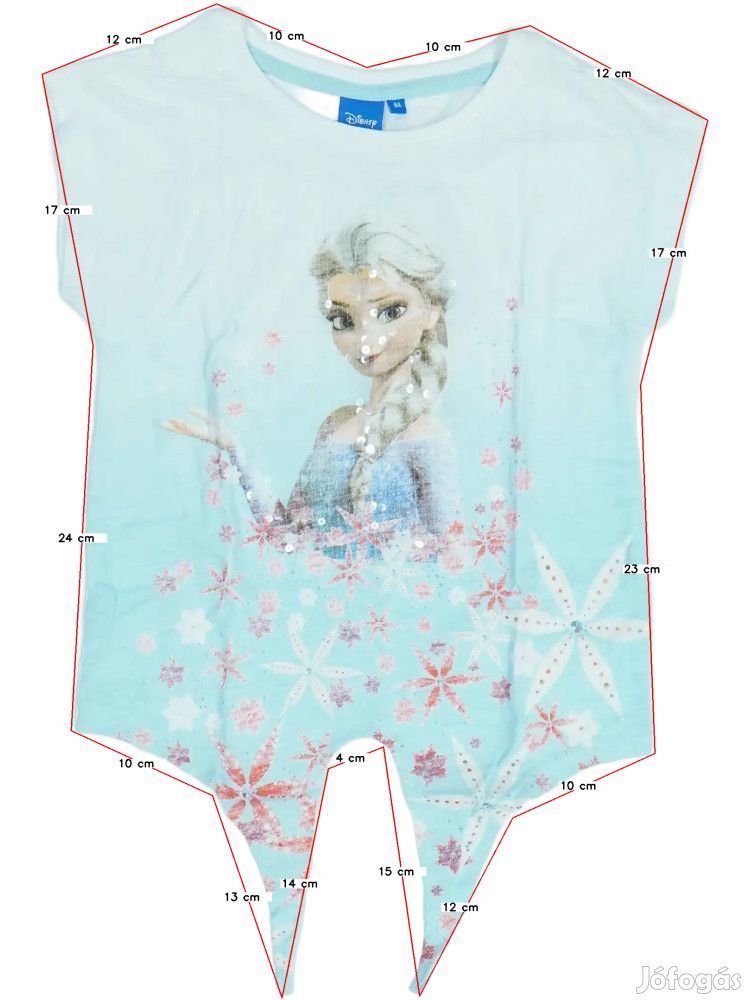 Disney Új (címkés) Lány Póló (Méret: 128)