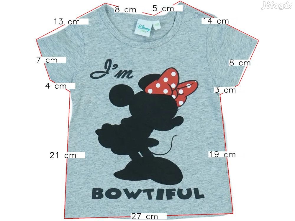 Disney Új (címkés) Lány Póló (Méret: 80)