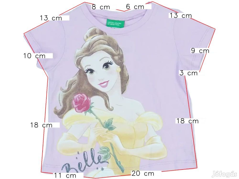 Disney Új (címkés) Lány Póló (Méret: 86)