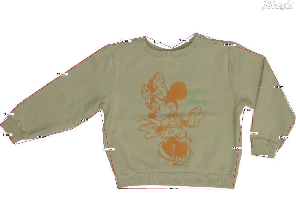 Disney Új (címkés) Lány Pulóver (Méret: 104)