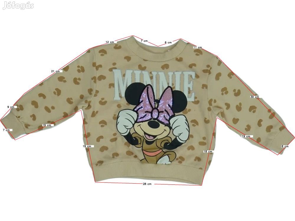 Disney Új (címkés) Lány Pulóver (Méret: 128)