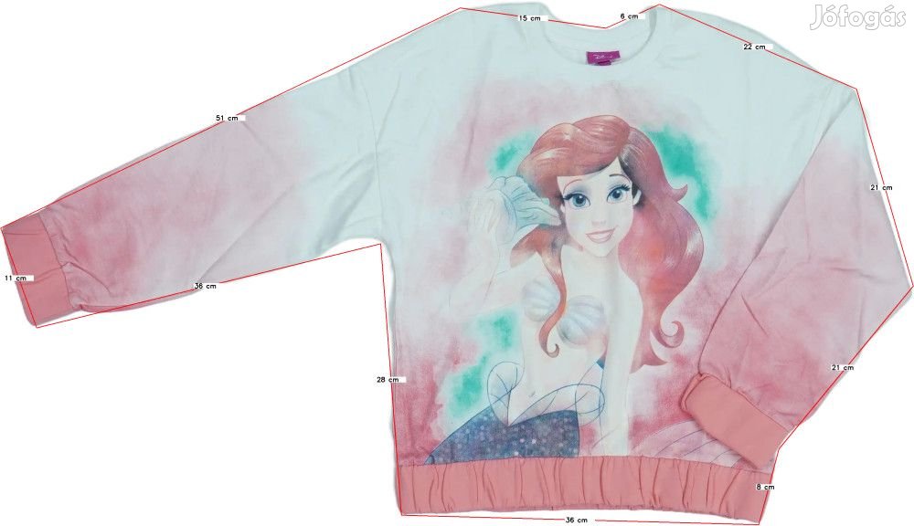 Disney Új (címkés) Lány Pulóver (Méret: 140)