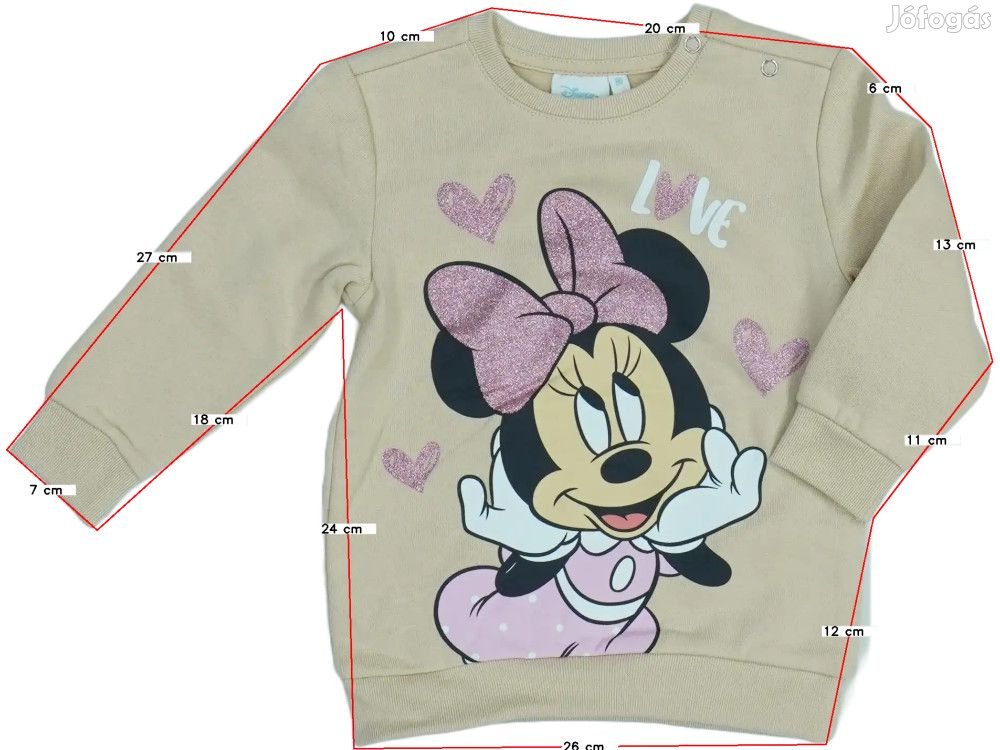 Disney Új (címkés) Lány Pulóver (Méret: 80)