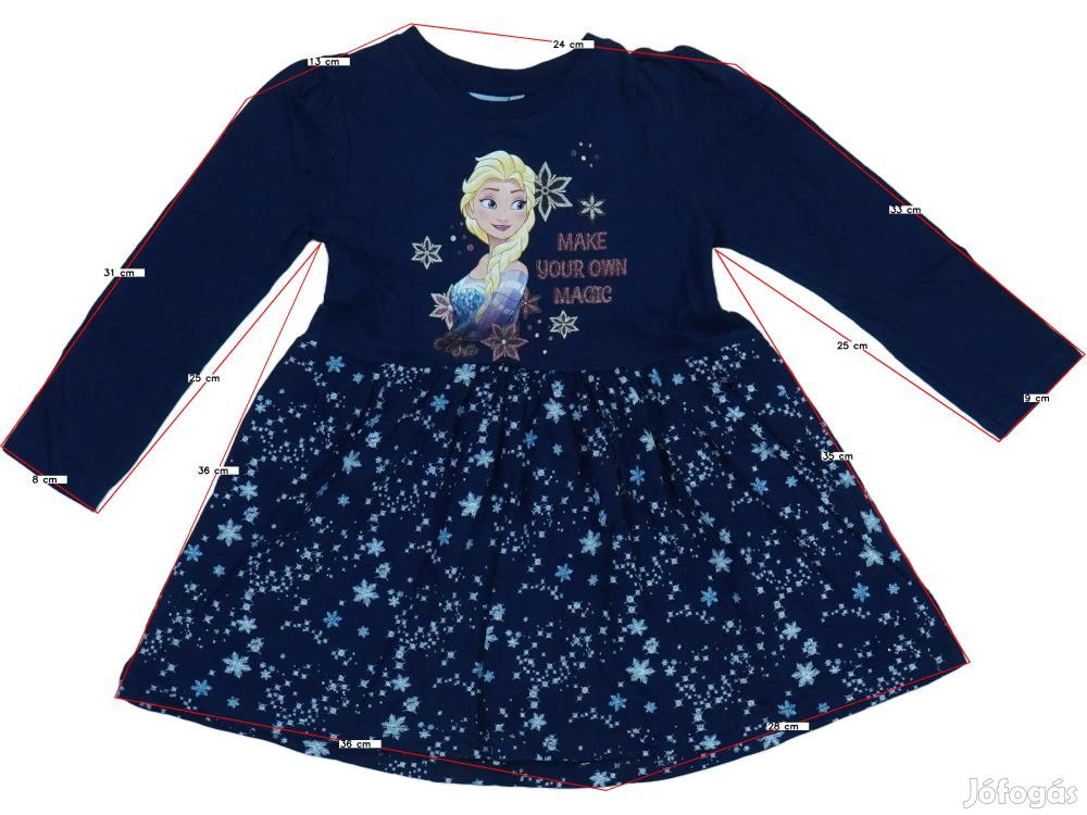 Disney Új (címkés) Lány Ruha (Méret: 122)