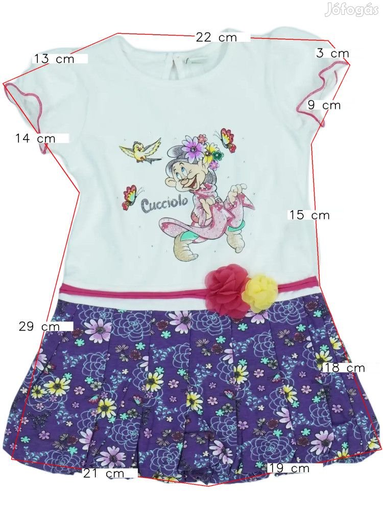 Disney Új (címkés) Lány Ruha (Méret: 86)
