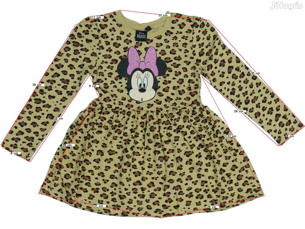 Disney Új (címkés) Lány Ruha (Méret: 98)