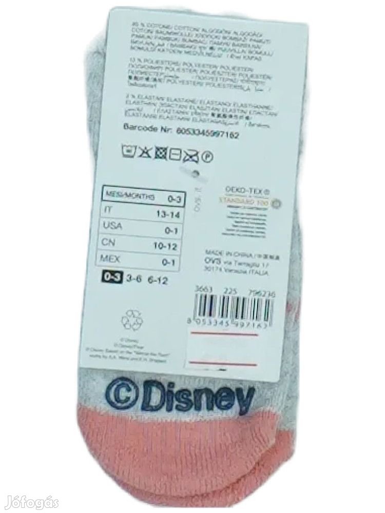 Disney Új (címkés) Lány Zokni (Méret: 62)