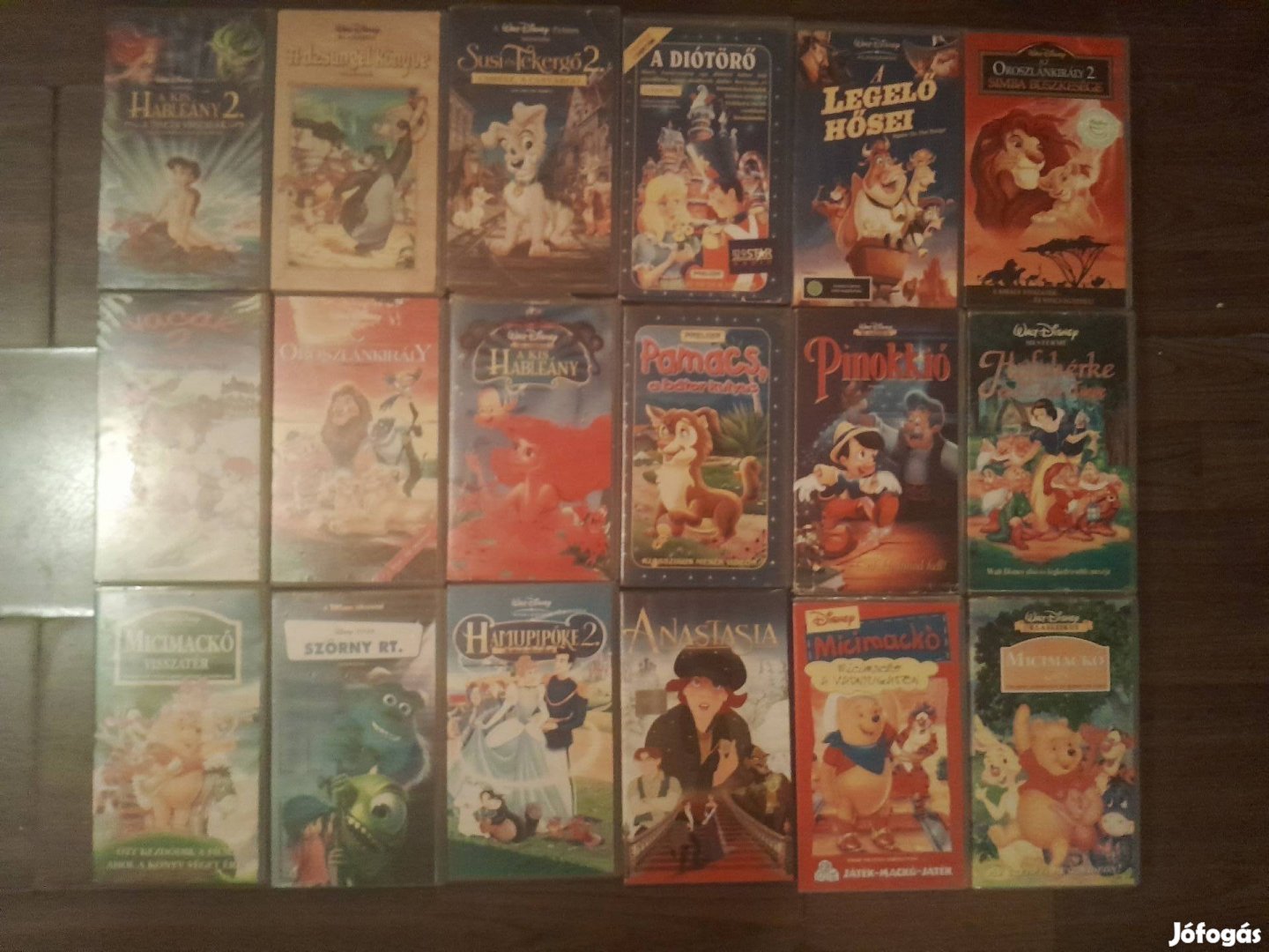 Disney VHS rajzfilmek  500Ft/db