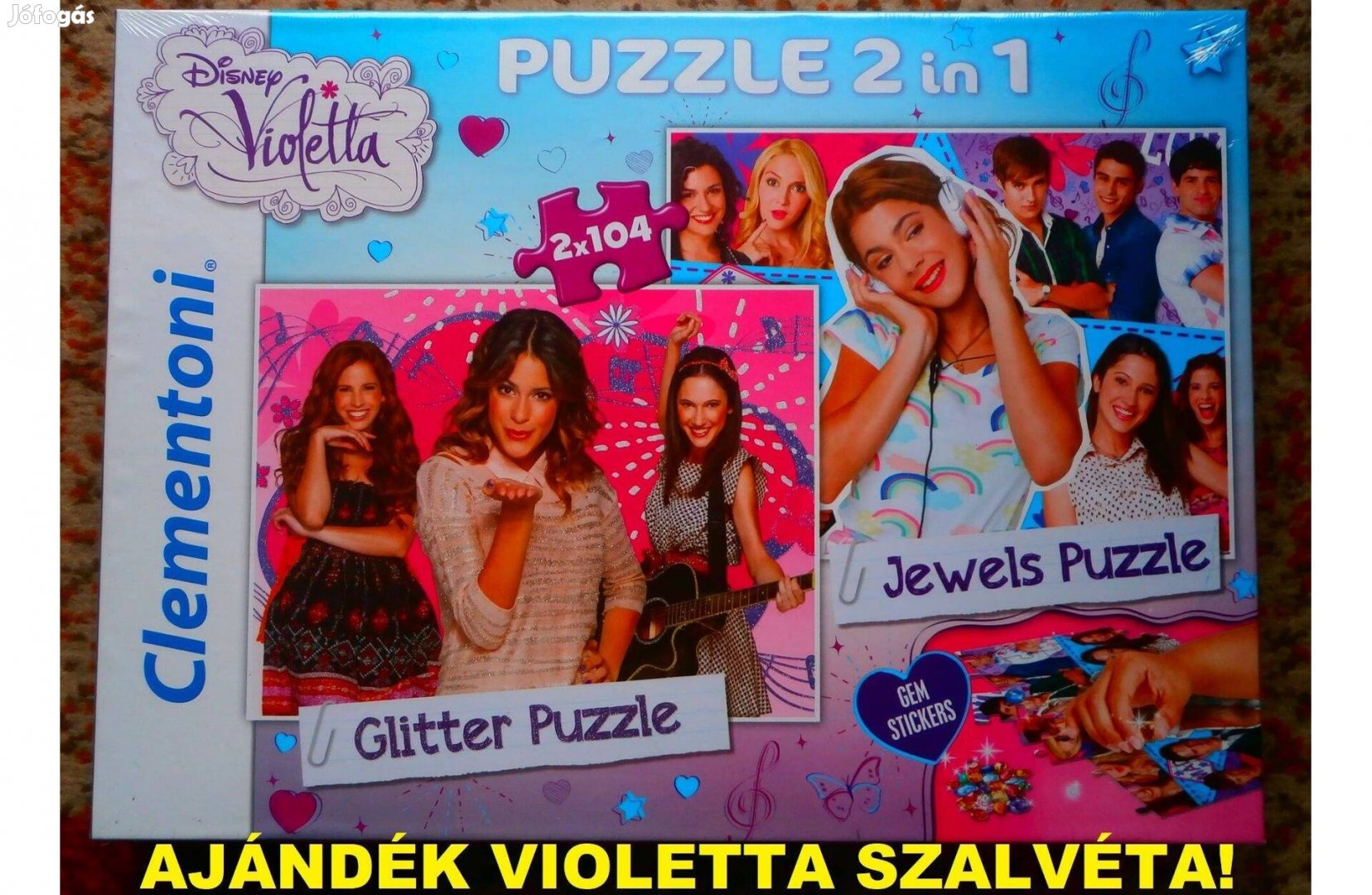 Disney Violetta puzzle 2x104 db - Új, bontatlan