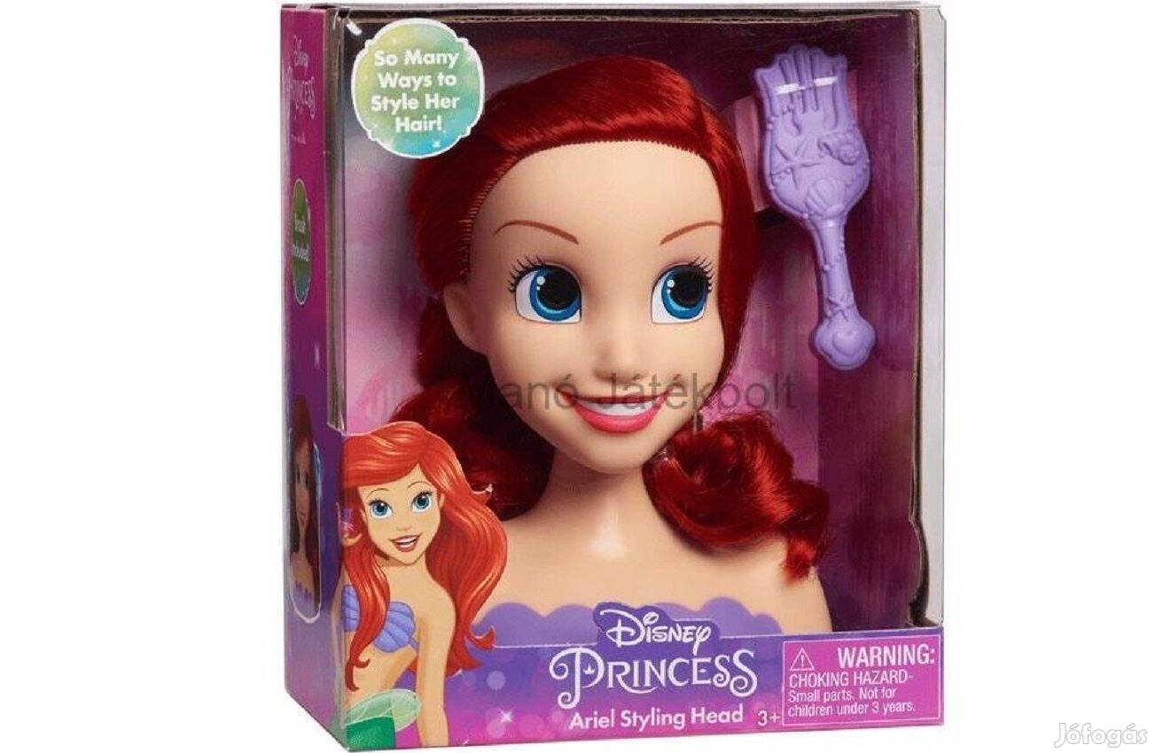 Disney -Ariel fodrász mini babafej