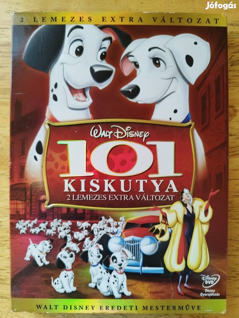 Disney - 101 kiskutya duplalemezes papirfeknis dvd 