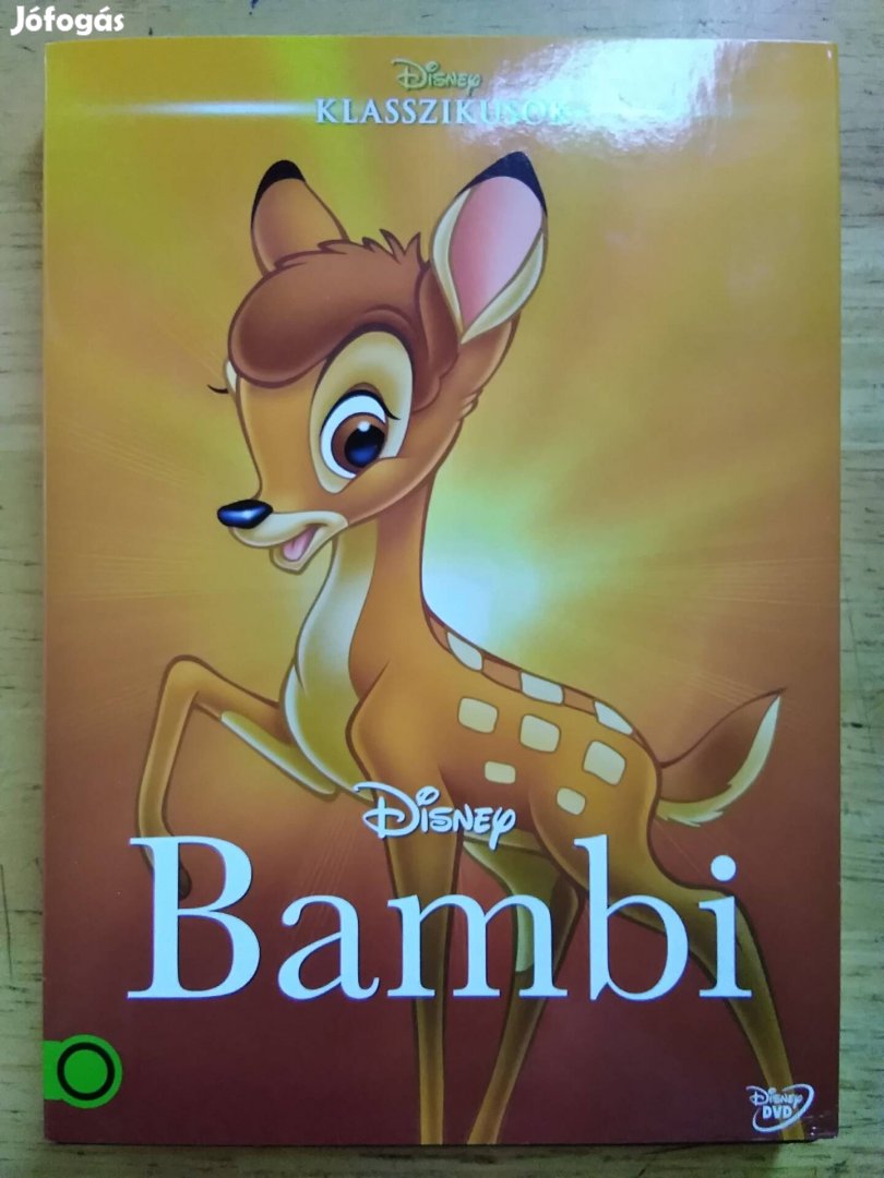 Disney - Bambi újszerű papirfeknis dvd 