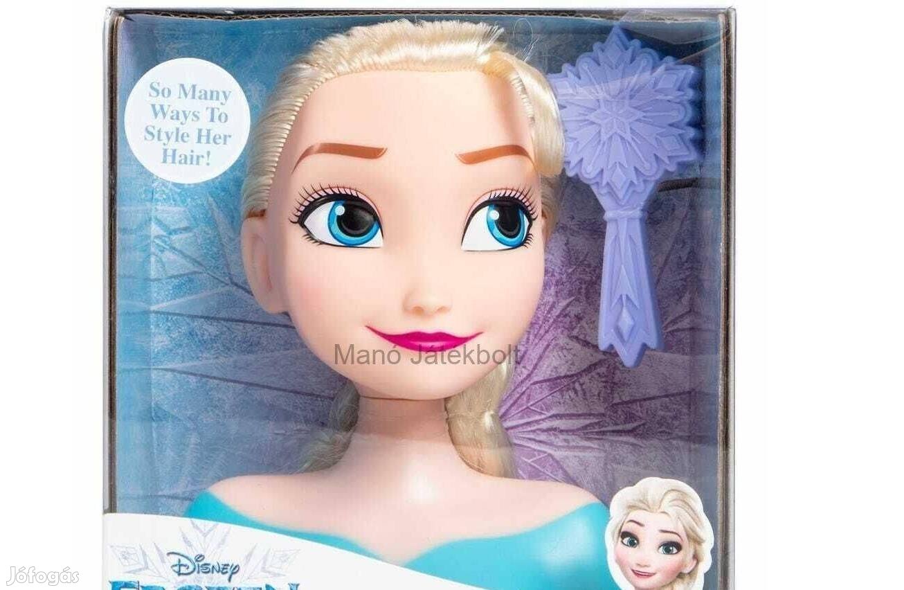 Disney - Elsa fodrász mini babafej