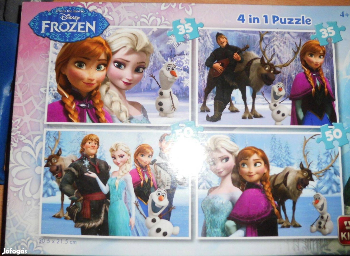 Disney - Frozen - Jégvarázs - 4 in 1 - Puzzle olcsón eladó! Új!