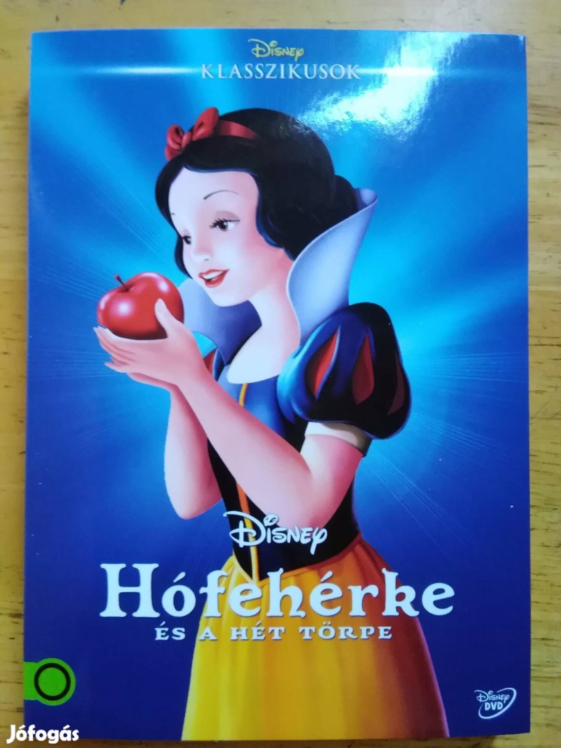 Disney - Hófehérke és a hét törpe papirfeknis újszerű dvd 