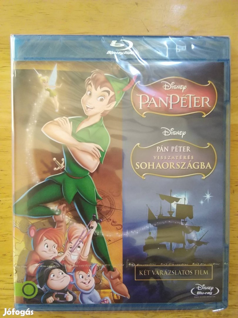 Disney - Pán Péter 1-2 duplalemezes blu-ray Új 