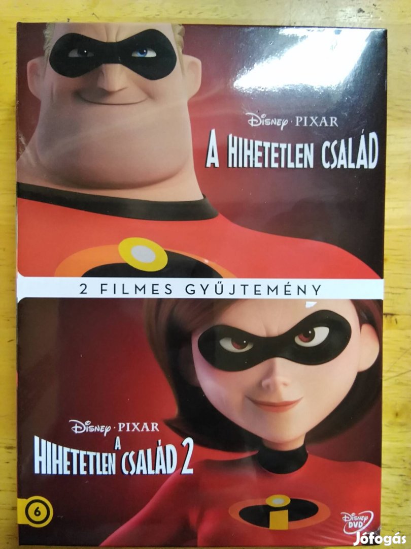 Disney - Pixar - A hihetetlen család 1-2 dvd gyűjtemény Új 