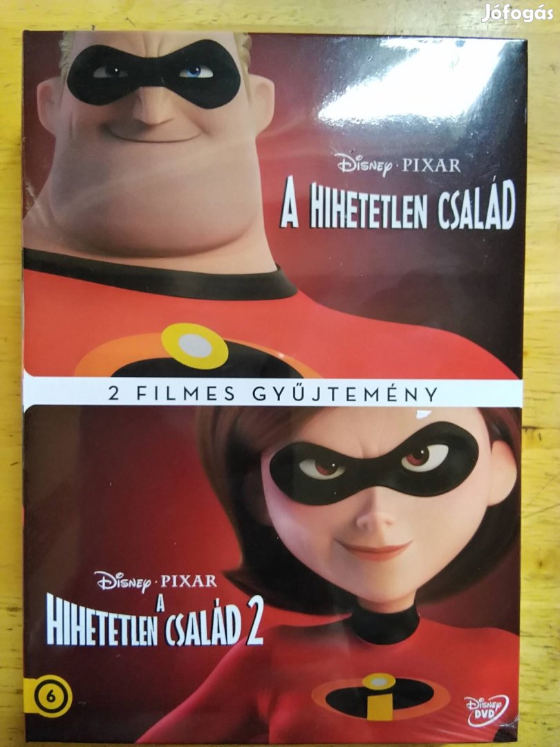 Disney - Pixar - A hihetetlen család 1-2 gyűjtemény dvd Új 