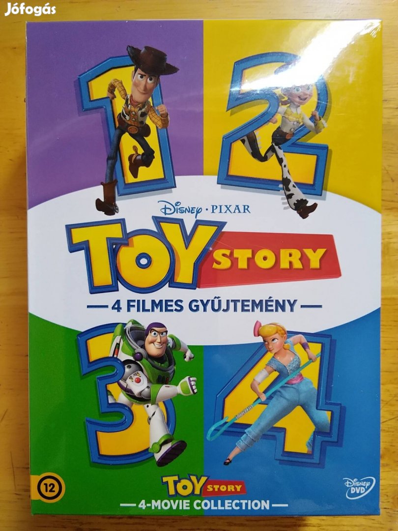 Disney - Pixar - Toy story 1-4 teljes dvd gyűjtemény Új 