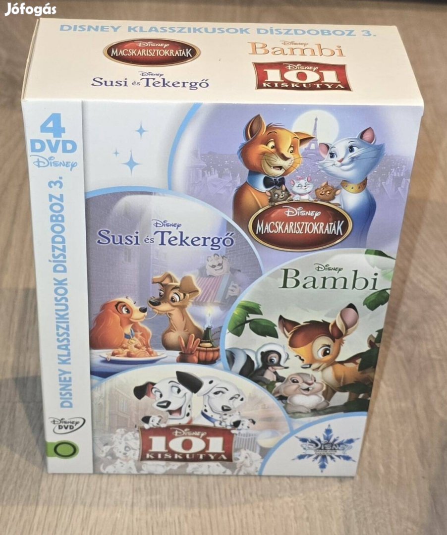 Disney díszdoboz:Bambi/101 kiskutya/Macskarisztokraták/Susi