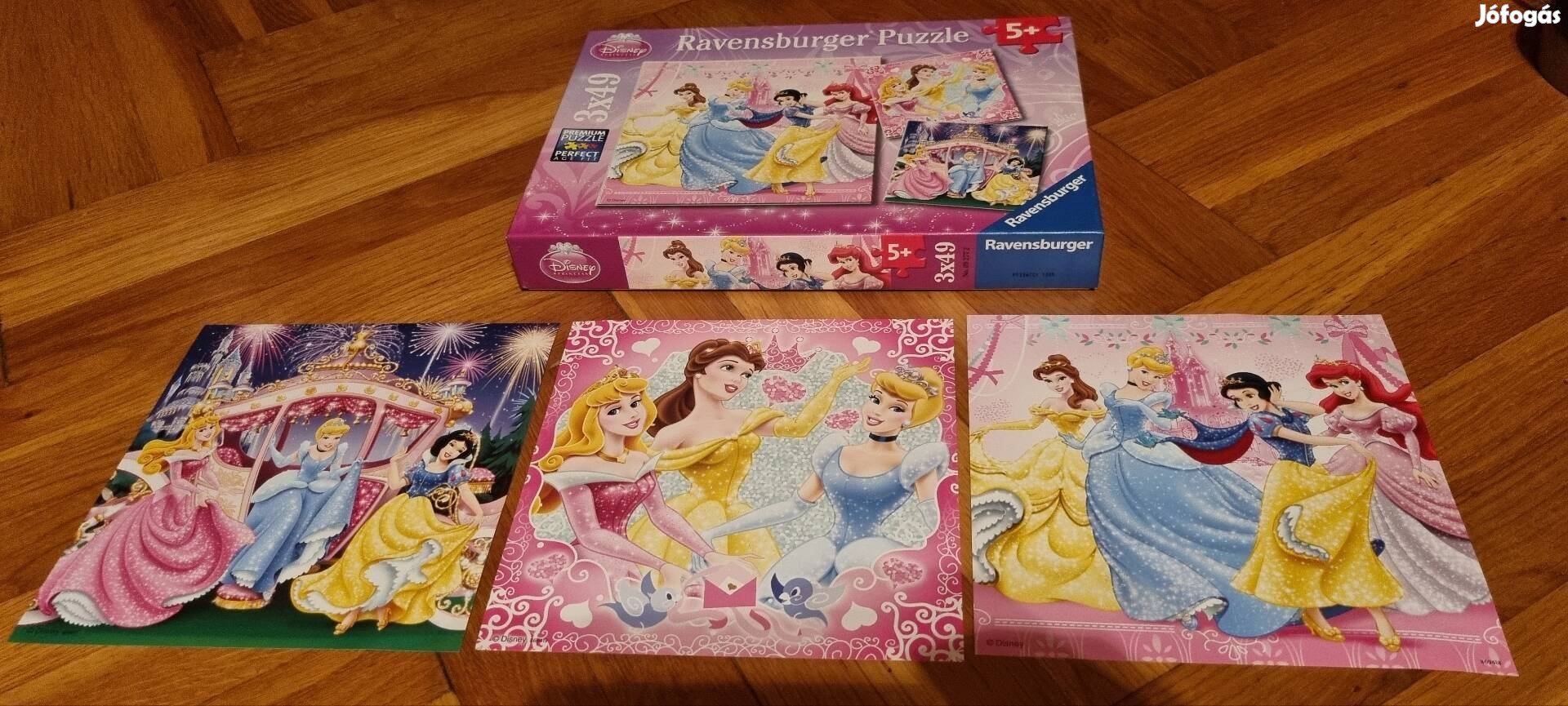 Disney hercegnők 3x49 darabos puzzle 