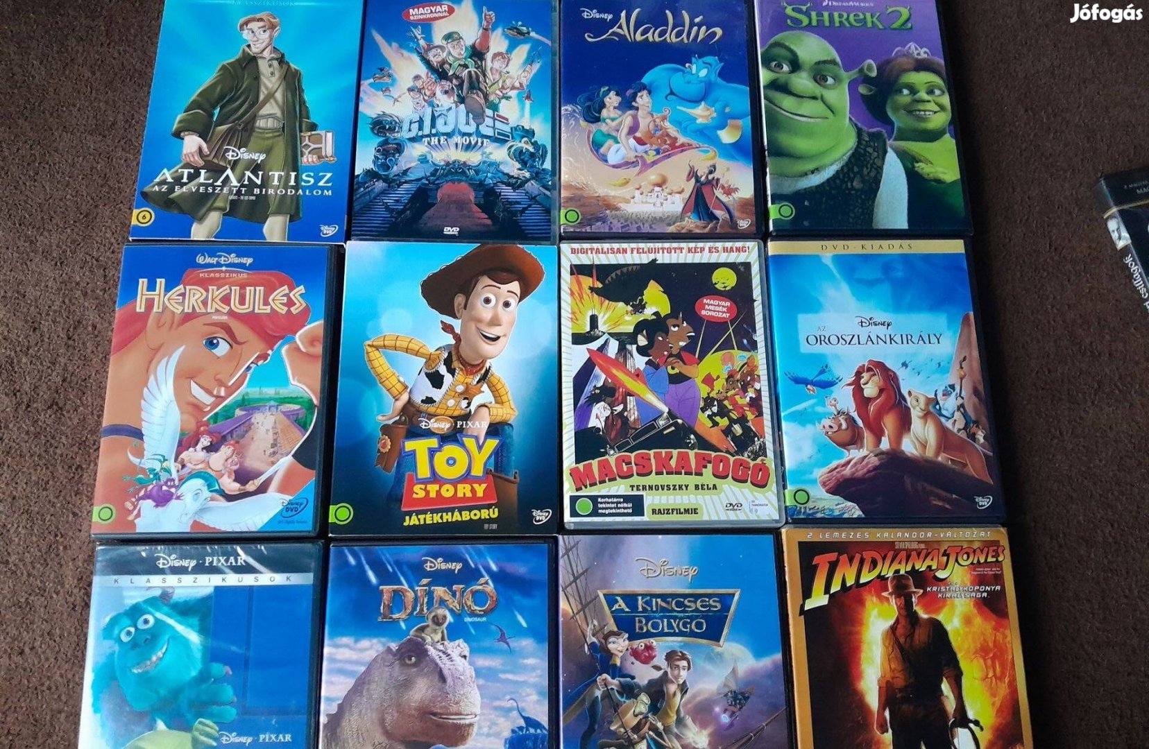 Disney mese 12 DVD egybe herkules shrek G.i joe stb