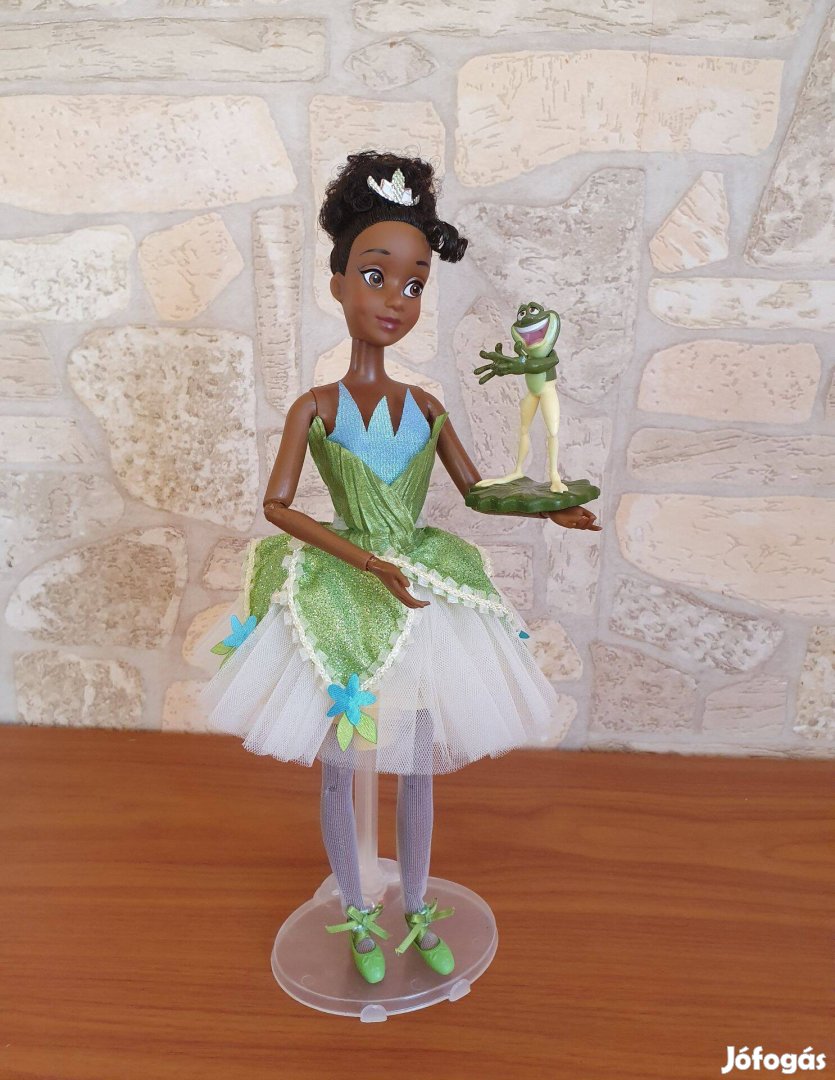 Disney store balettes Tiana baba béka figurával