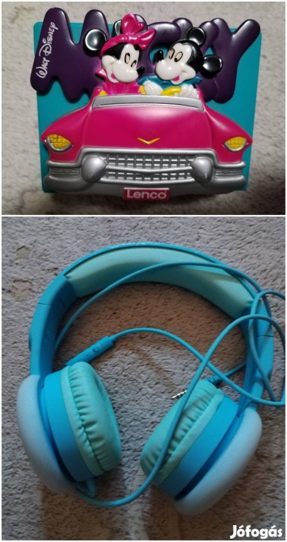 Disney walkman, sztereó kazettás magnó eladó. Fülhallgatóval