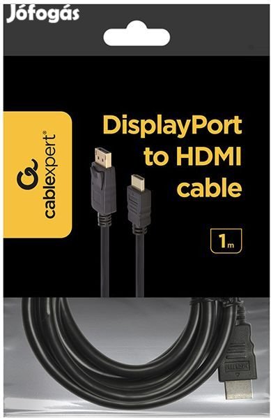 DisplayPort - HDMI kábel 1.0 m Cablexpert