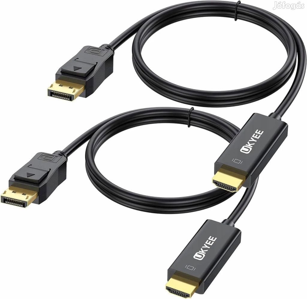 Displayport-HDMI Kábel 2db (1,8 méter)