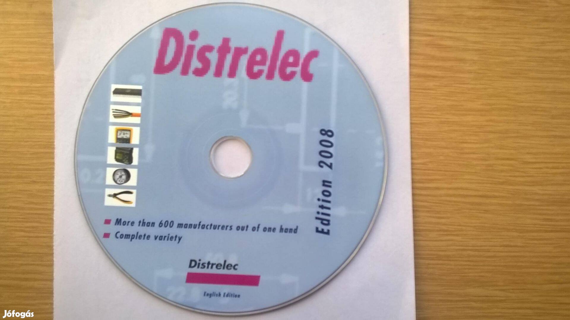 Distrelec Electronikai Katalógus 2008 CD , angol nyelvű