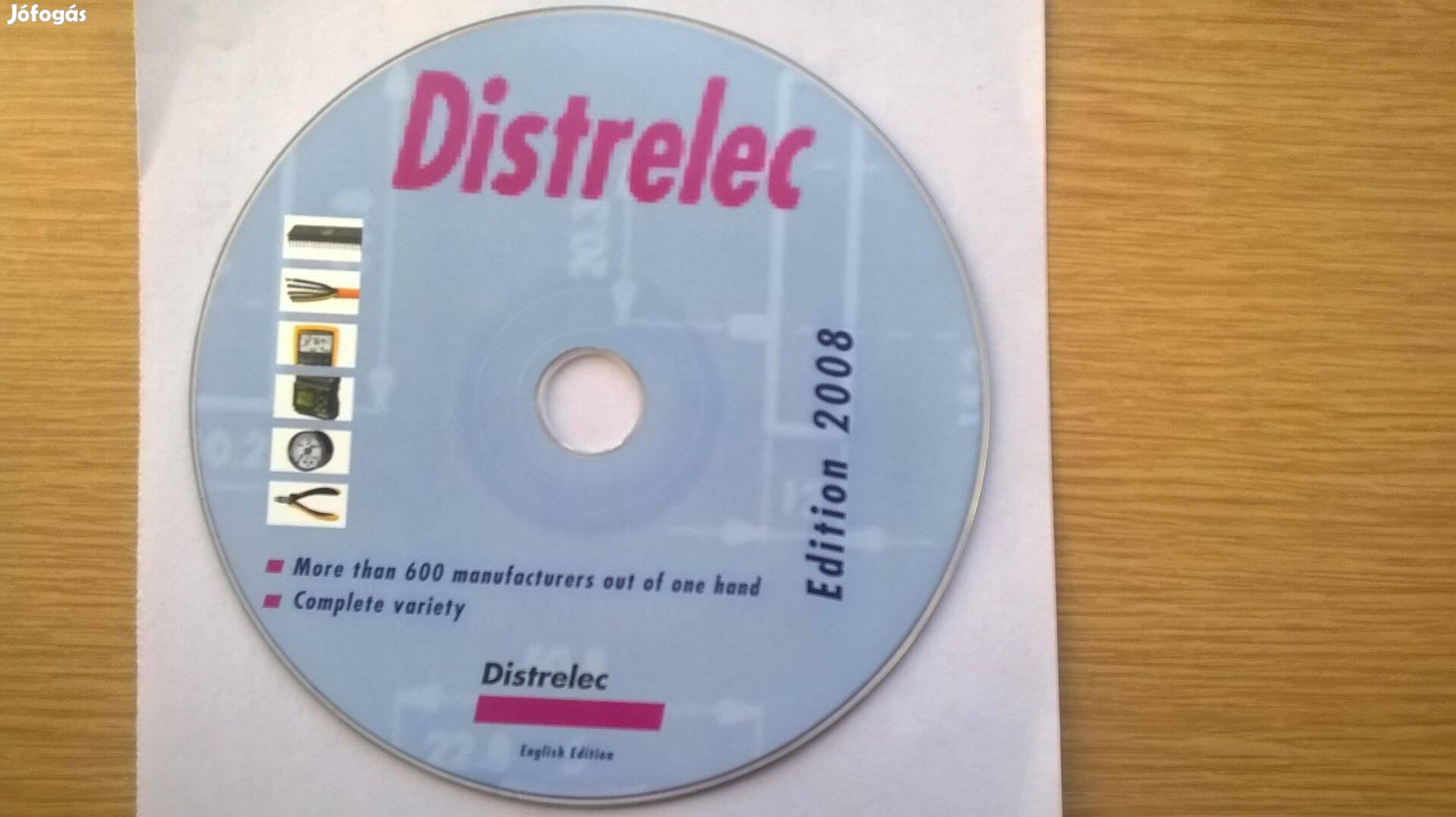 Distrelec Electronikai Katalógus 2008 CD , angol nyelvű