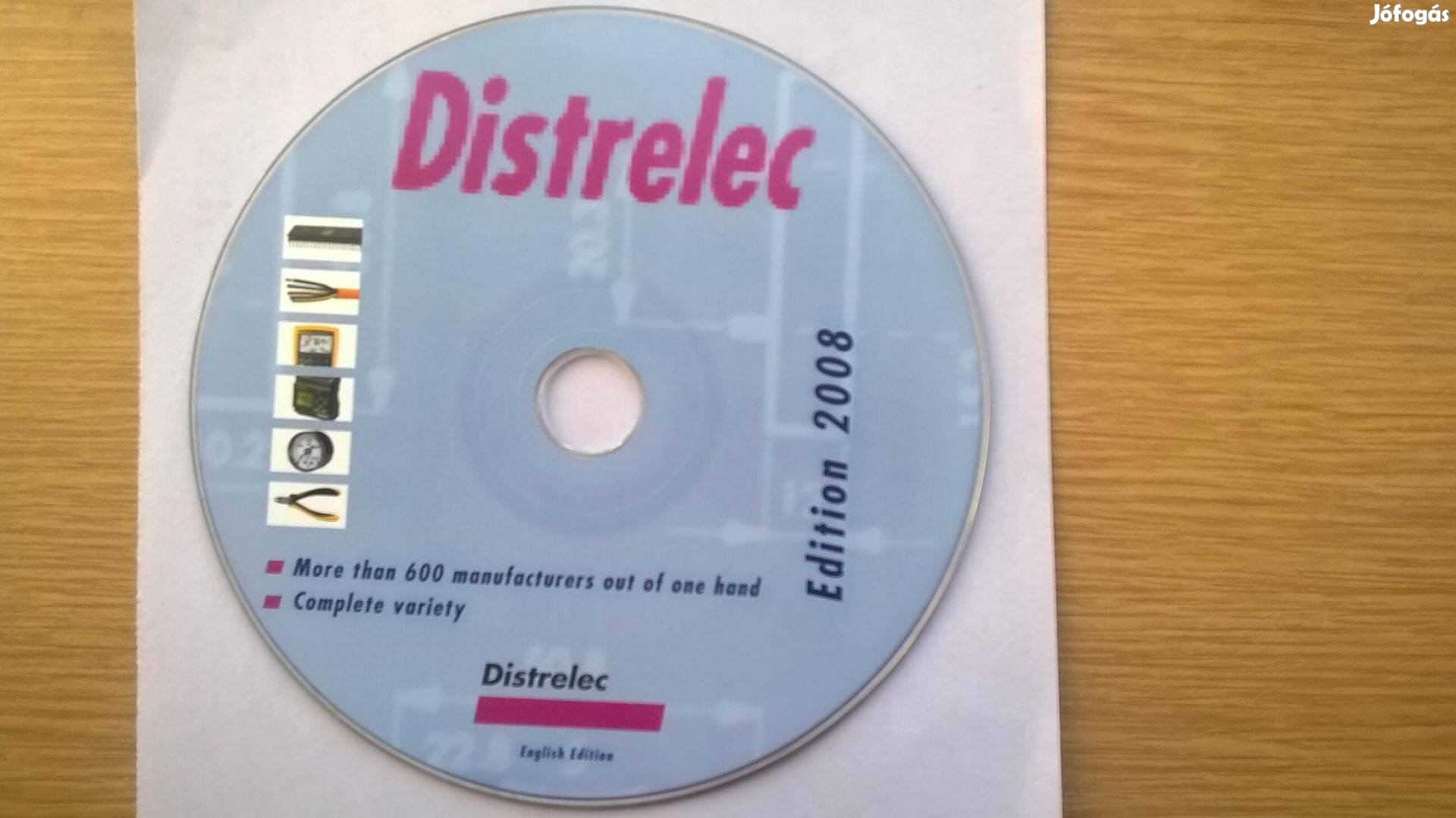 Distrelec Electronikai Katalógus 2008 CD , angol nyelvű