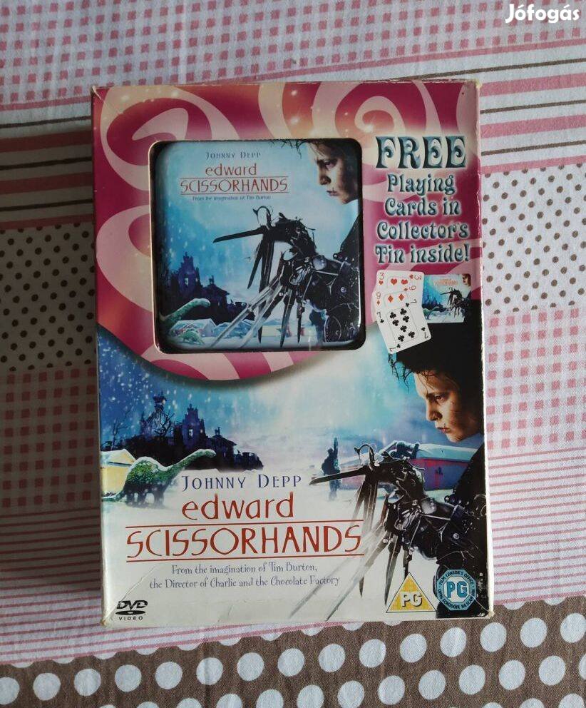 Díszdobozos Ollókezű Edward DVD kártyával eladó