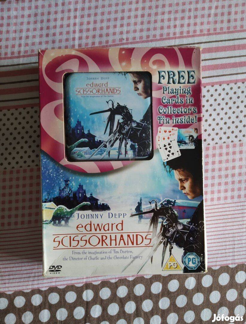 Díszdobozos Ollókezű Edward dvd fémdobozos kártyával