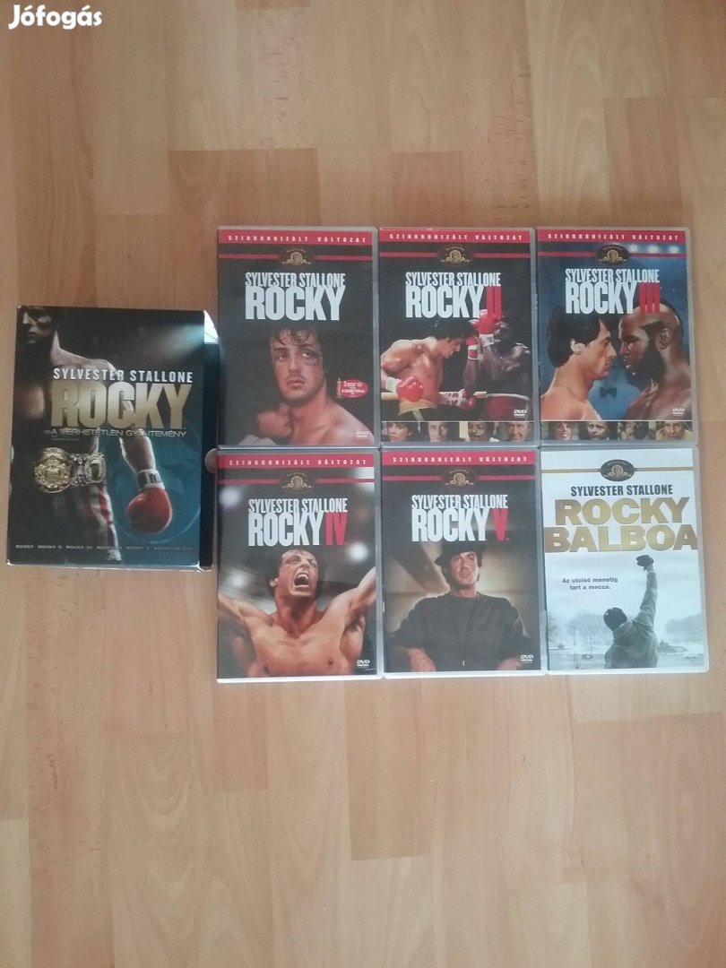 Díszdobozos Rocky 1-6 dvd gyűjtemény. Szinkronizált
