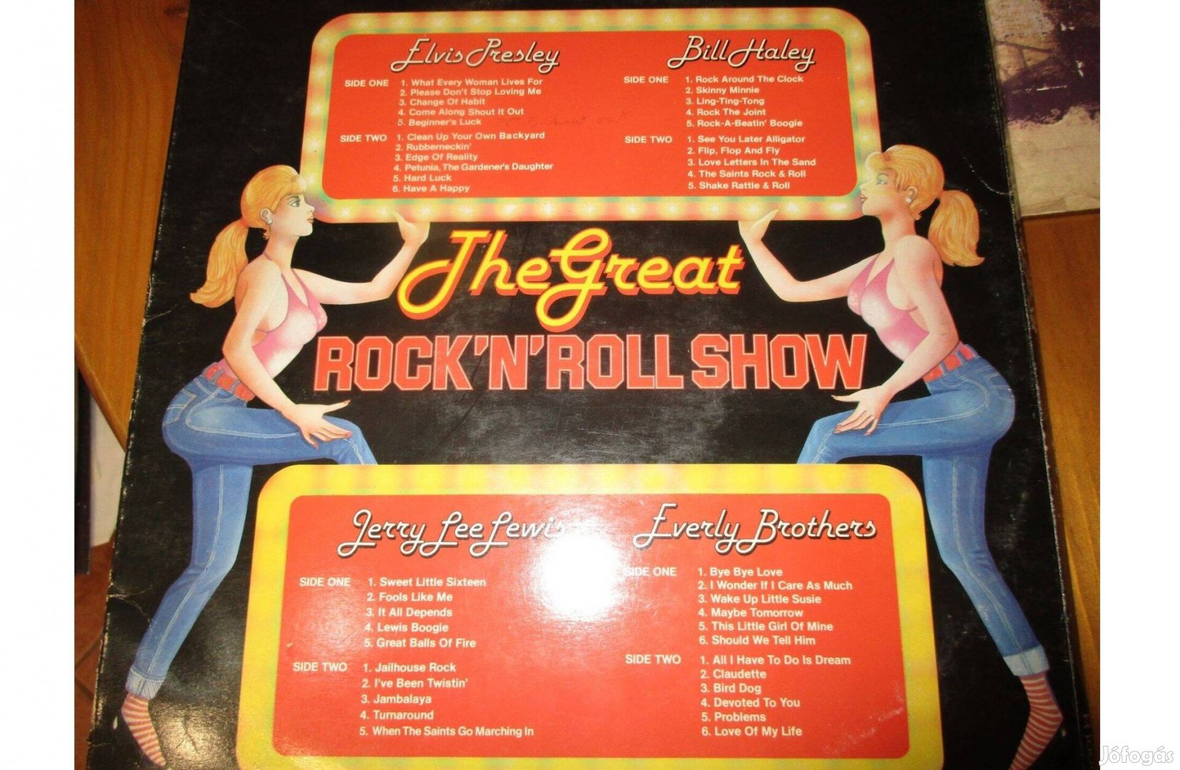 Díszdobozos The Great Rock'n Roll Show bakelit hanglemez (4lp) eladó