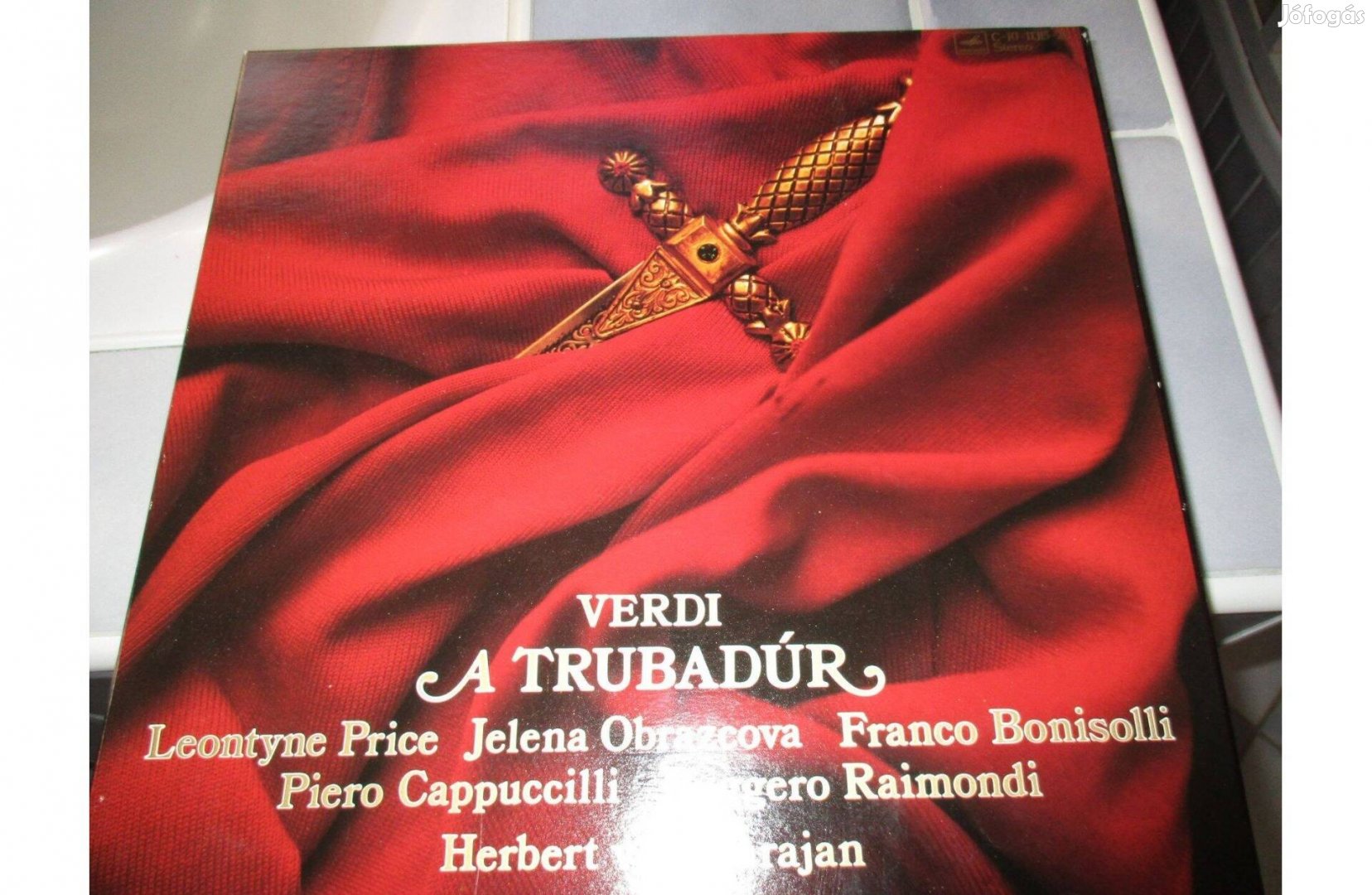 Díszdobozos Verdi A Trubadúr vinyl hanglemez album eladó