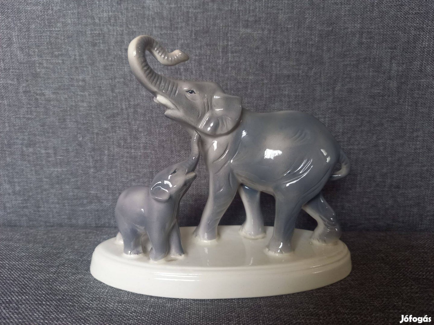 Dísztárgy Gránit porcelán elefántok