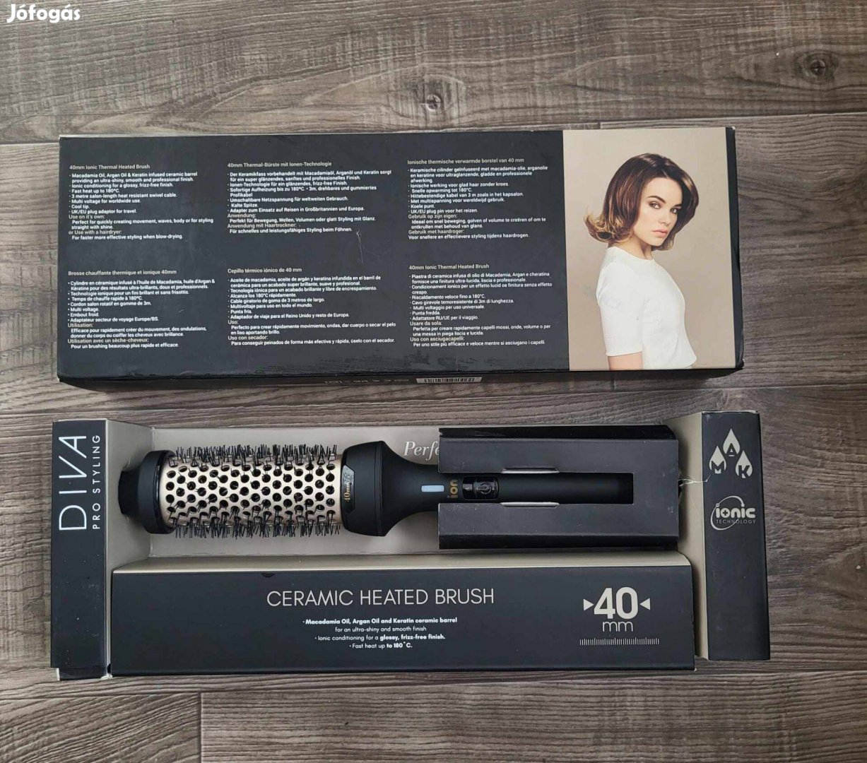 Diva Pro Styling Ceramic Hot Brush 40mm - Kerámia kefe