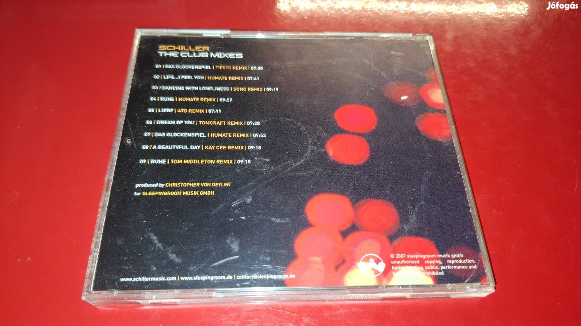 Dj Schiller The Club Mixes cdr Promo Cd 2007